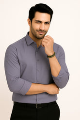 Men steel Gray Formal shirt